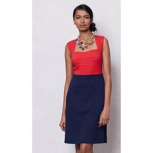 Women's - Anthropologie Girls From Savoy Colorblock Ponte Dress, Size 6